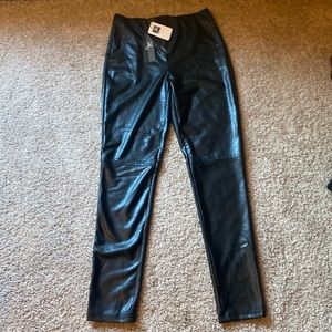 NWT Joseph Ribhoff shiny black leggings. Size 2
